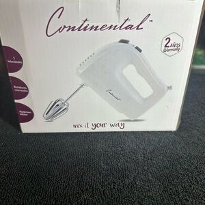 Continental White Hand Mixer